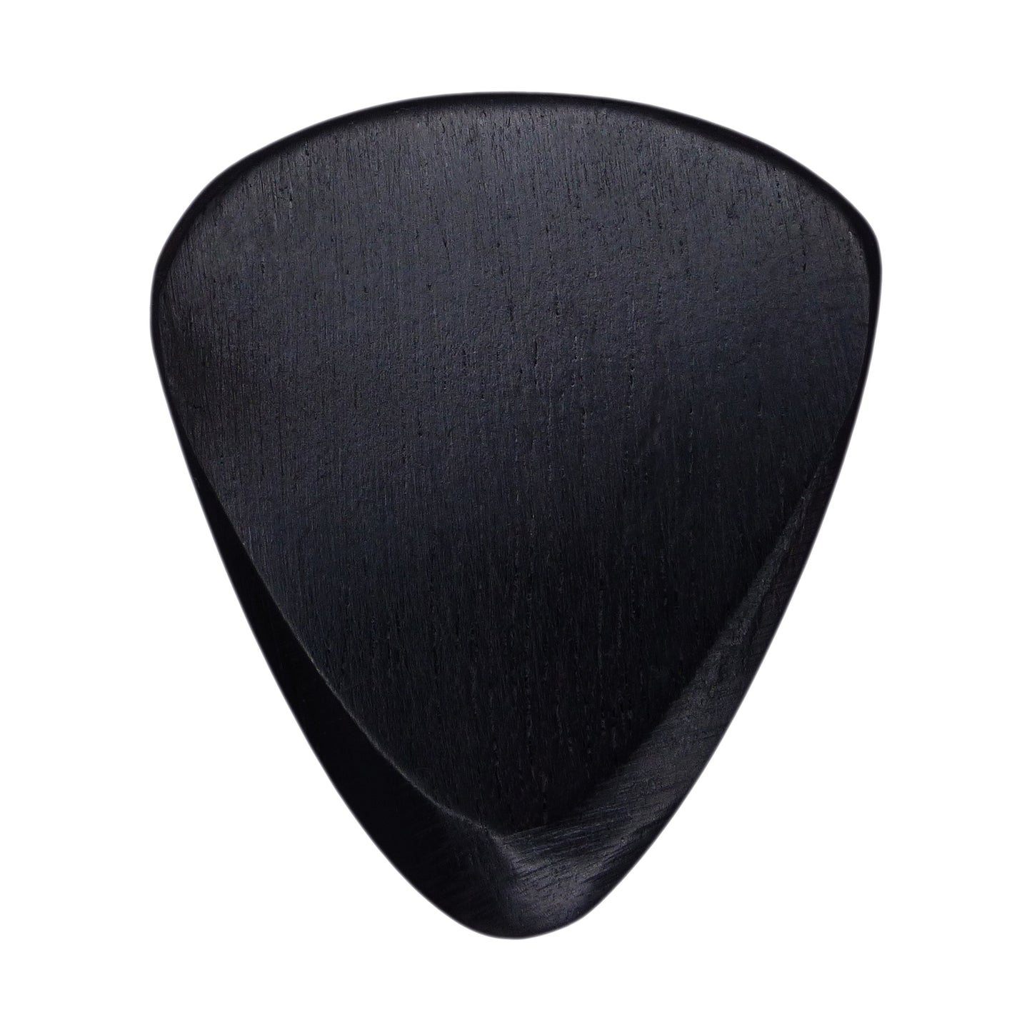 Ebony Wood Guitar Or Bass Pick - 3.0 mm Ultra Heavy Gauge - 351 Wedge Shape - Natural Finish Handmade Specialty Exotic Plectrum