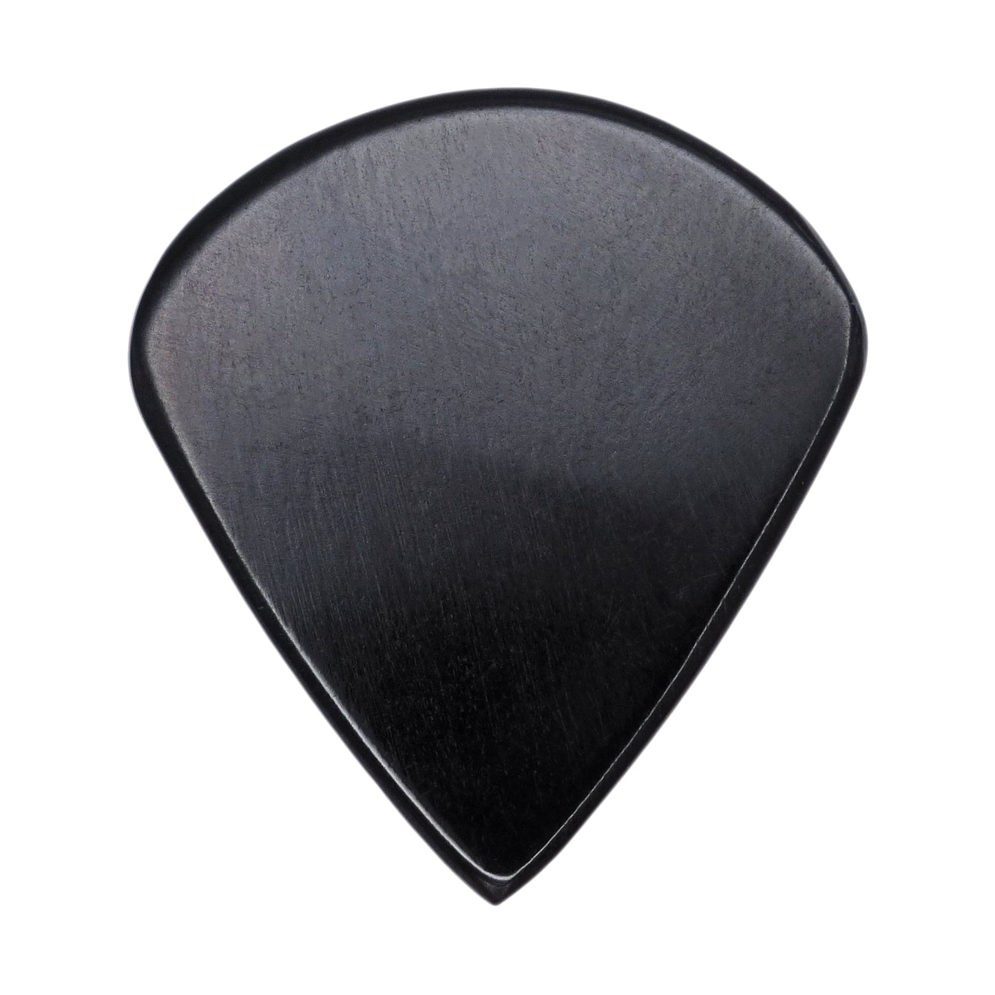 Black Buffalo Horn Guitar Or Bass Pick - 1.5 mm Ultra Heavy Gauge - Jazz Shape - Polished Finish Handmade Specialty Exotic Plectrum