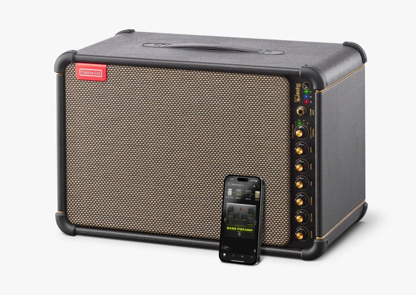 Custom padded Gig BAG Soft Carrying Case for Positive Grid Spark LIVE 4-channel Smart Amp