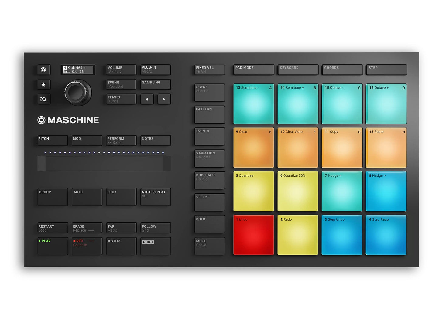 Custom padded cover for Native Instruments Maschine Mikro Mk3 Drum Controller Mk III