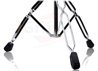 Straight Cymbal Stand by GRIFFIN - Deluxe Percussion Drum Hardware Set for Mounting Medium-Duty Crash, Ride & Splash Cymbals - Double Braced Legs