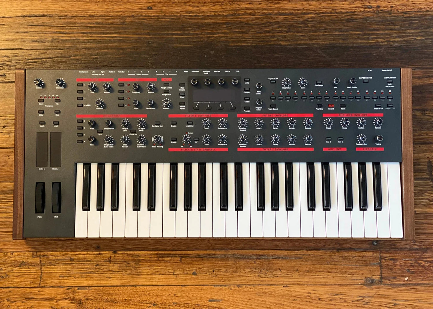 Custom padded cover for Dave Smith Pro 2 Keyboard