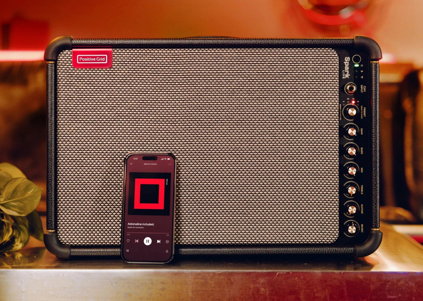 Custom padded cover for Positive Grid Spark LIVE 4 Channel Smart Amp & PA System