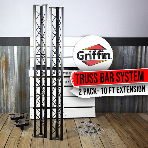 DJ Triangle Truss Extension Lighting System by GRIFFIN Trussing Stage C Clamps