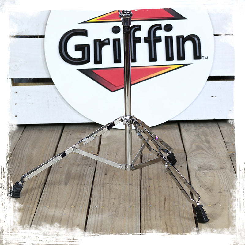 Straight Cymbal Stand by GRIFFIN - Deluxe Percussion Drum Hardware Set for Mounting Cymbals