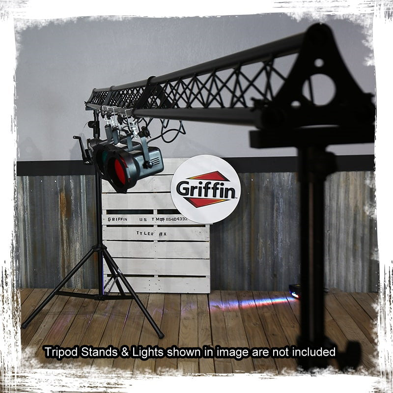 DJ Triangle Truss Extension Lighting System by GRIFFIN Trussing Stage C Clamps
