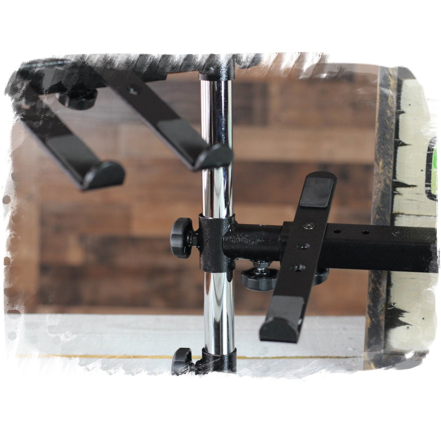 Double DJ Laptop Stand by FAT TOAD - 2 Tier PC Table Holder - Portable Computer Clamp Equipment Rack