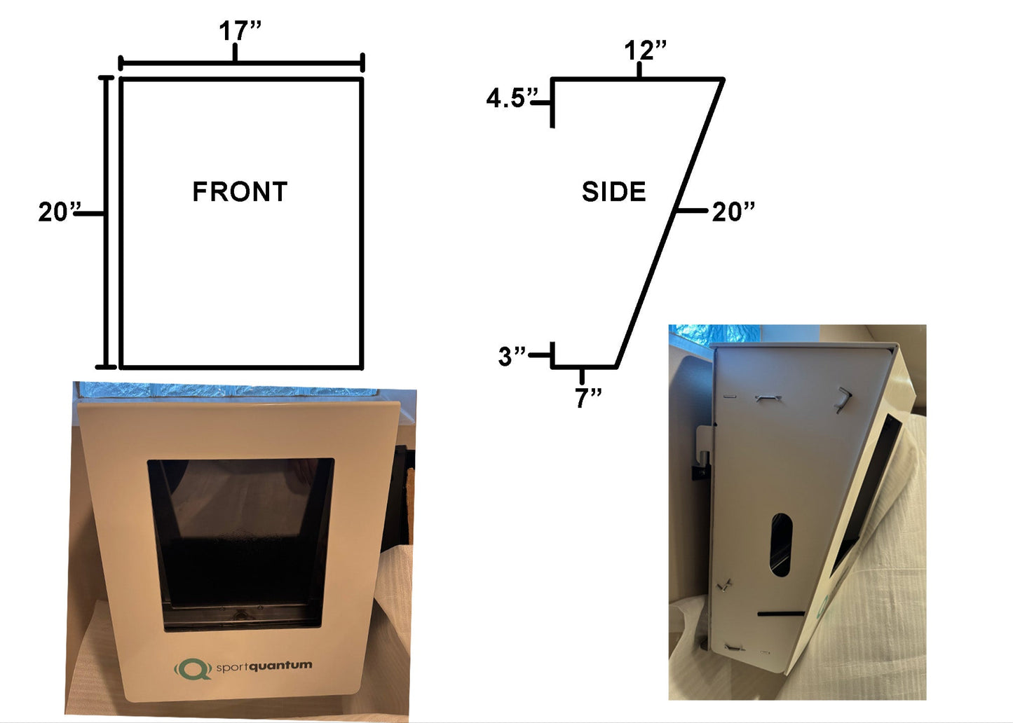 Custom padded cover for Electronic Target Machine (Wall Mounted)