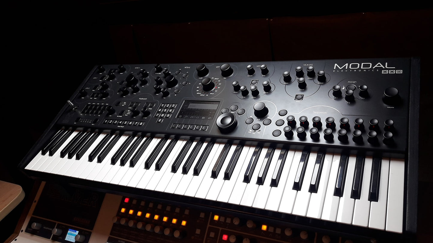 Custom padded cover for Modal Electronics Modal 008 Synth