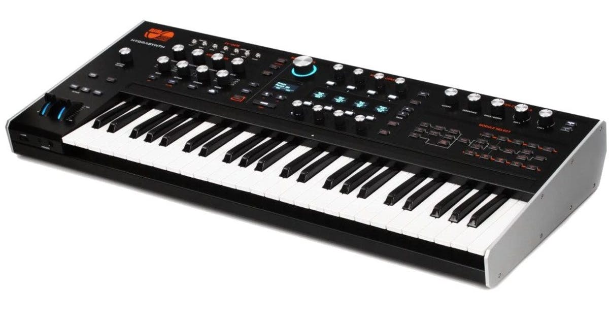 Custom padded cover for ASM Hydrasynth 49-key synthesizer