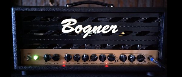 Custom padded cover for BOGNER Shiva 20th KT88 (metal front) Small Box Head Amp