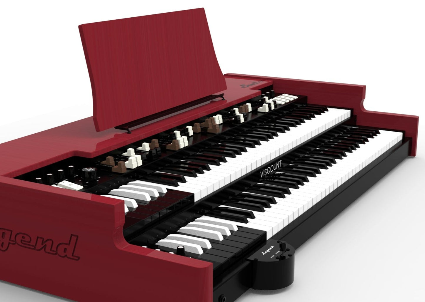 Custom padded cover for Viscount Legend Soul 273 (with half moon switch)