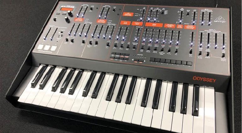 Custom padded cover for Behringer Odyssey Analog Synthesizer