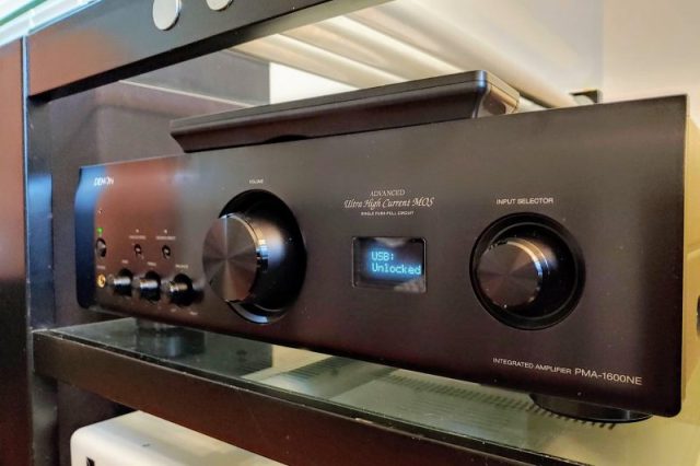 Custom padded cover for Denon PMA-1600NE Amplifier