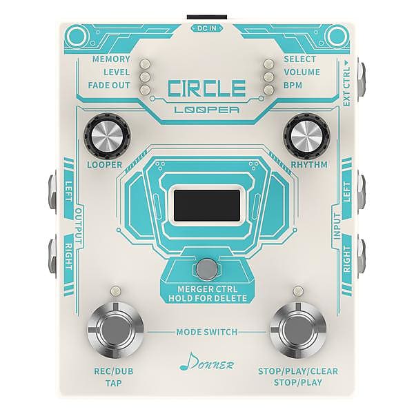 drum machine pedal for guitar Circle LOOPER & Drum Machine Guitar Effect Pedal UK