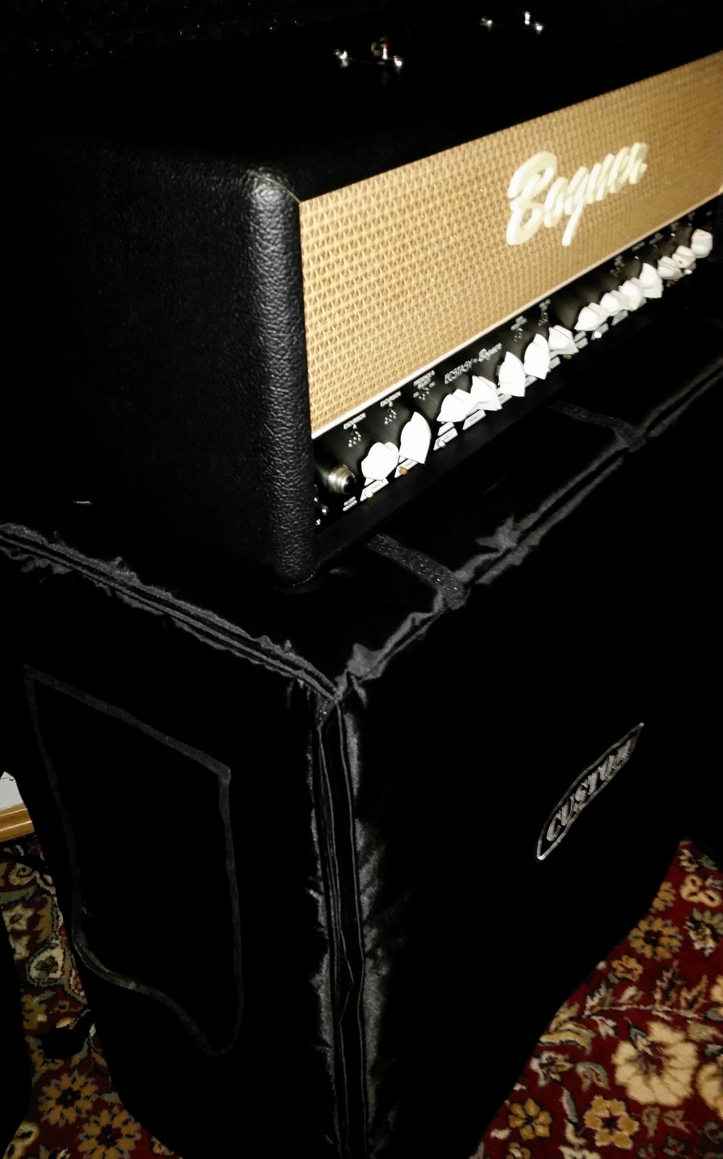Custom padded cover with zippers (roll up front) for Mesa Boogie 4x12" Traditional Straight Cab (Standard 4x12)