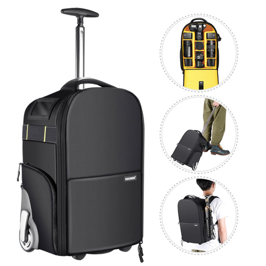 Custom dual padded -  19.2"x12.9"x7.87" 2-in-1 Trolley Backpack Heavy Duty Soft Carrying Travel Case