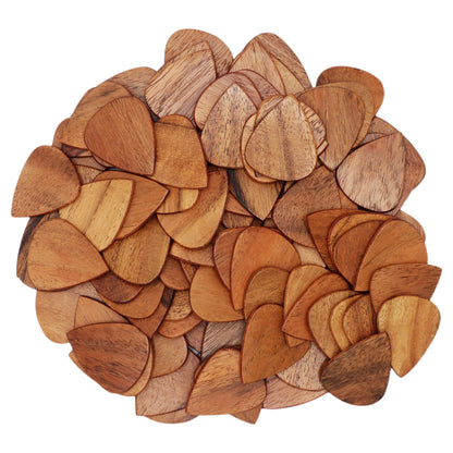 Acacia Wood Guitar Or Bass Pick - 1.5 mm Heavy Gauge - 351 Shape - Natural Finish Handmade Specialty Exotic Plectrum