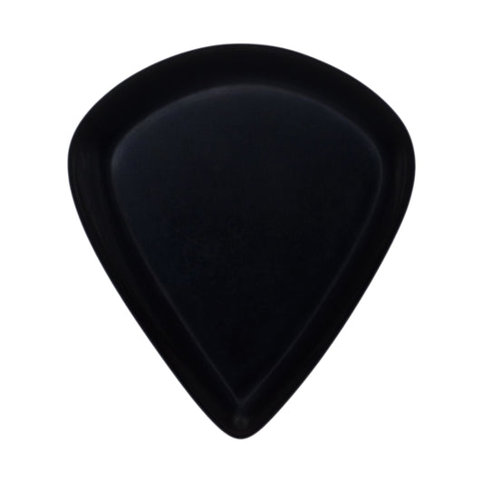 Black Obsidian Volcanic Glass Stone Guitar Or Bass Pick - 3.0 mm Ultra Heavy Gauge - Jazz XL Shape - Specialty Handmade Gemstone Exotic Plectrum