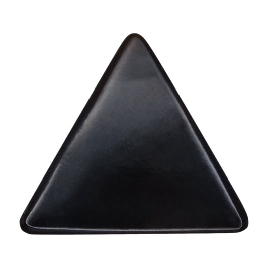 Black Buffalo Horn Guitar Or Bass Pick - 1.5 mm Ultra Heavy Gauge - 355 Large Triangle Shape - Polished Finish Handmade Specialty Exotic Plectrum