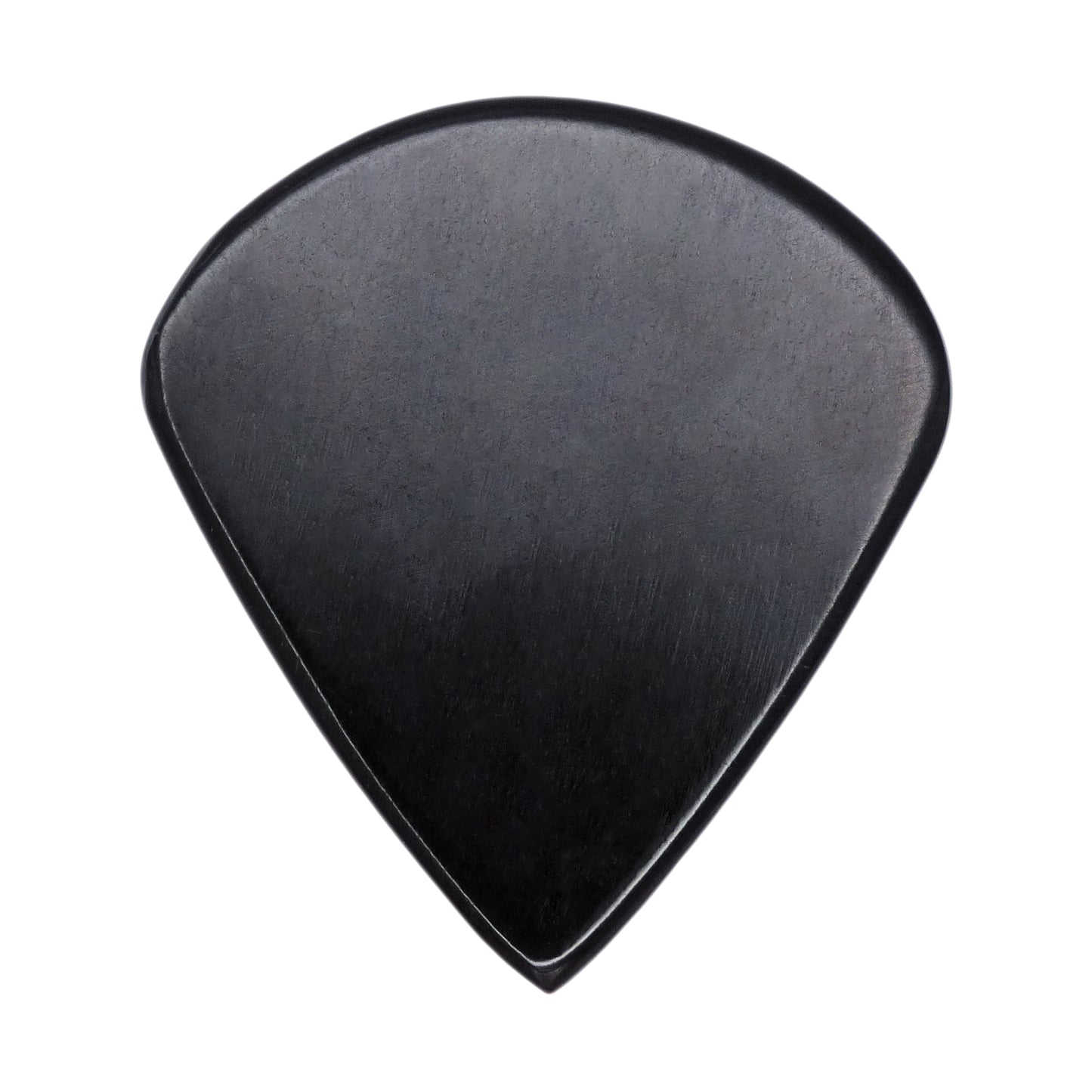 Black Buffalo Horn Guitar Or Bass Pick - 1.5 mm Ultra Heavy Gauge - Jazz XL Shape - Polished Finish Handmade Specialty Exotic Plectrum