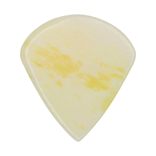 Camel Bone Guitar Or Bass Pick - 1.5 mm Ultra Heavy Gauge - Jazz Shape - Natural Finish Handmade Specialty Exotic Plectrum