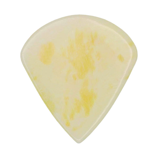Camel Bone Guitar Or Bass Pick - 1.5 mm Ultra Heavy Gauge - Jazz XL Shape - Natural Finish Handmade Specialty Exotic Plectrum