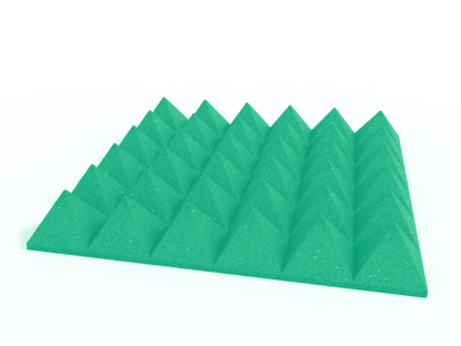 4 Inch Acoustic Foam Pyramid Style Panels - 13 Color Options
