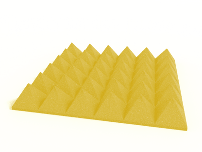 4 Inch Acoustic Foam Pyramid Style Panels - 13 Color Options