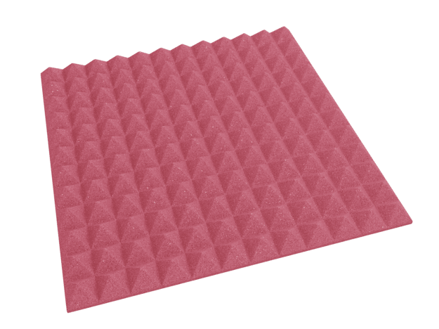 2 Inch Acoustic Foam Pyramid Style Panels - 13 Color Options