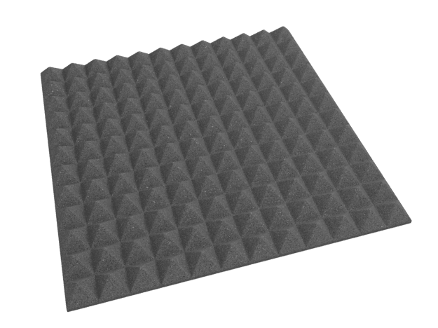 2 Inch Acoustic Foam Pyramid Style Panels - 13 Color Options