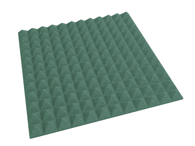 2 Inch Acoustic Foam Pyramid Style Panels - 13 Color Options