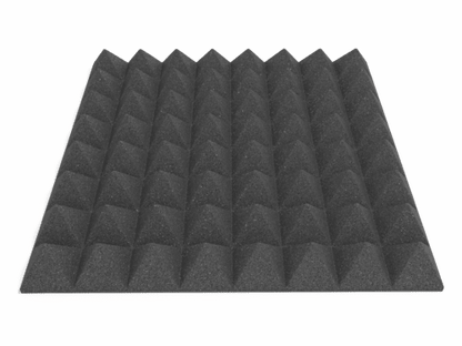 3 Inch Acoustic Foam Pyramid Style Panels - 13 Color Options