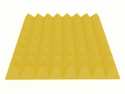 3 Inch Acoustic Foam Pyramid Style Panels - 13 Color Options