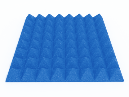 3 Inch Acoustic Foam Pyramid Style Panels - 13 Color Options