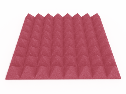 3 Inch Acoustic Foam Pyramid Style Panels - 13 Color Options