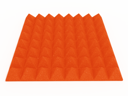 3 Inch Acoustic Foam Pyramid Style Panels - 13 Color Options