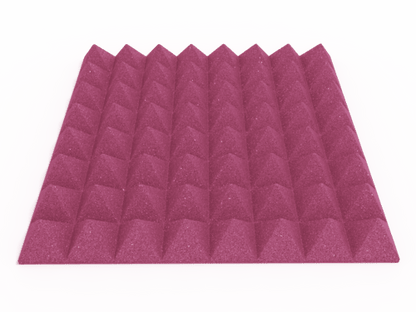 3 Inch Acoustic Foam Pyramid Style Panels - 13 Color Options