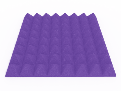 3 Inch Acoustic Foam Pyramid Style Panels - 13 Color Options