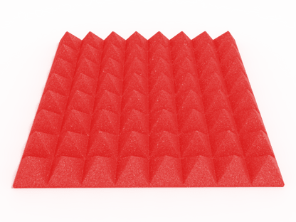 3 Inch Acoustic Foam Pyramid Style Panels - 13 Color Options