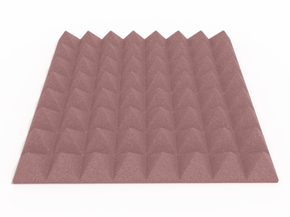 3 Inch Acoustic Foam Pyramid Style Panels - 13 Color Options
