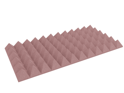 4 Inch Acoustic Foam Pyramid Style Panels - 13 Color Options
