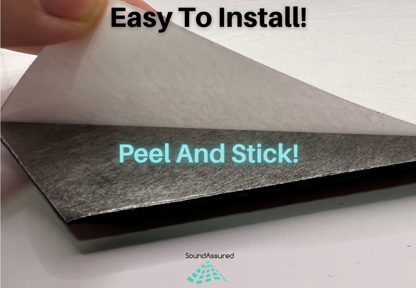 Hexagon Polyester Acoustic Panels - 12 Pack | Eco-Friendly Sound Absorption | Easy Peel & Stick Installation