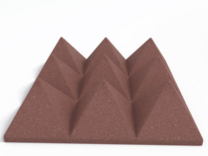 4 Inch Acoustic Foam Pyramid Style Panels - 13 Color Options