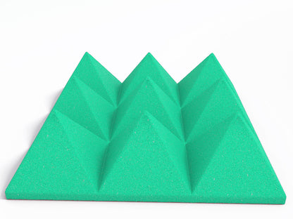 4 Inch Acoustic Foam Pyramid Style Panels - 13 Color Options
