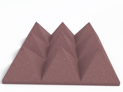 4 Inch Acoustic Foam Pyramid Style Panels - 13 Color Options