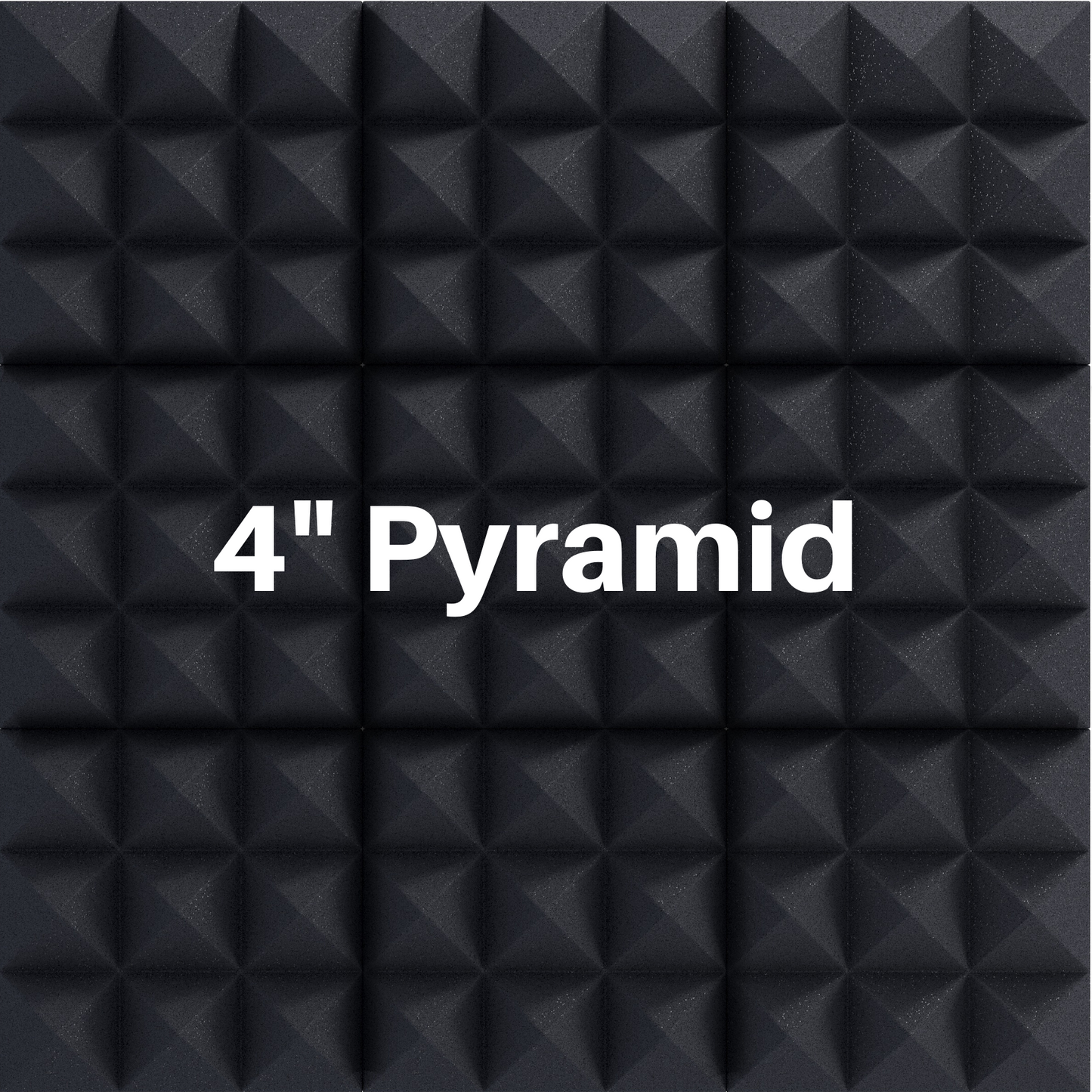 4 Inch Acoustic Foam Pyramid Style Panels - 13 Color Options