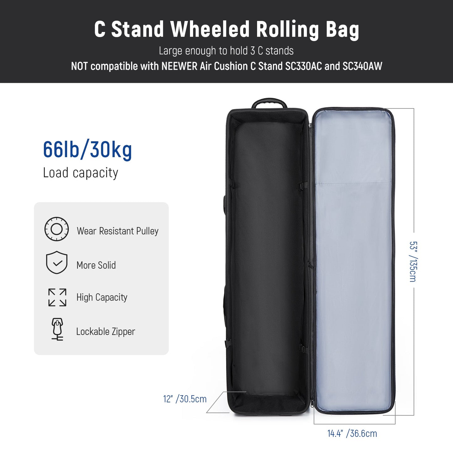 NEEWER C Stand Wheeled Rolling Bag