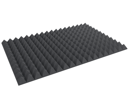 4 Inch Acoustic Foam Pyramid Style Panels - 13 Color Options