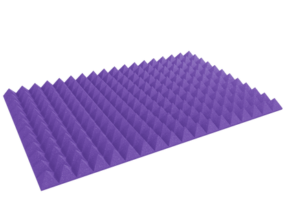 4 Inch Acoustic Foam Pyramid Style Panels - 13 Color Options